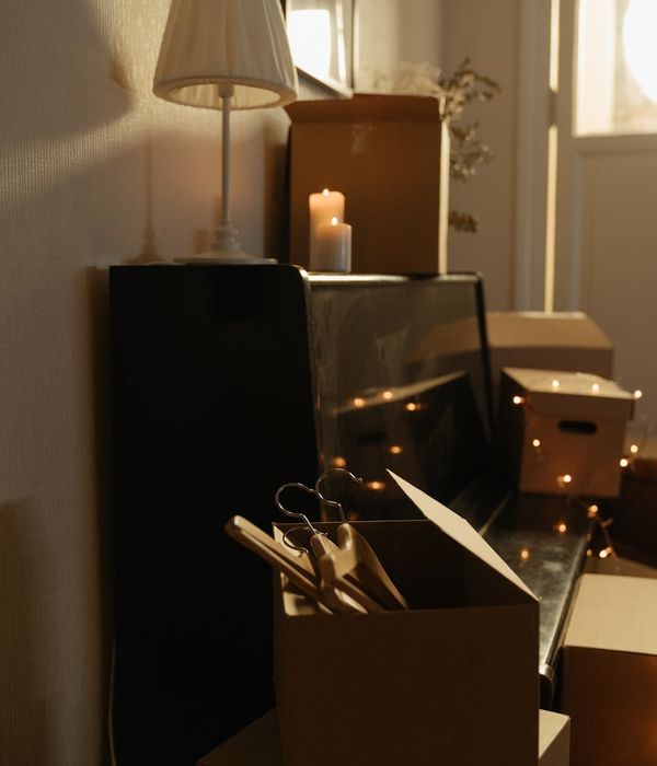 A minimalist space with a yoga mat and soft, ambient lighting.